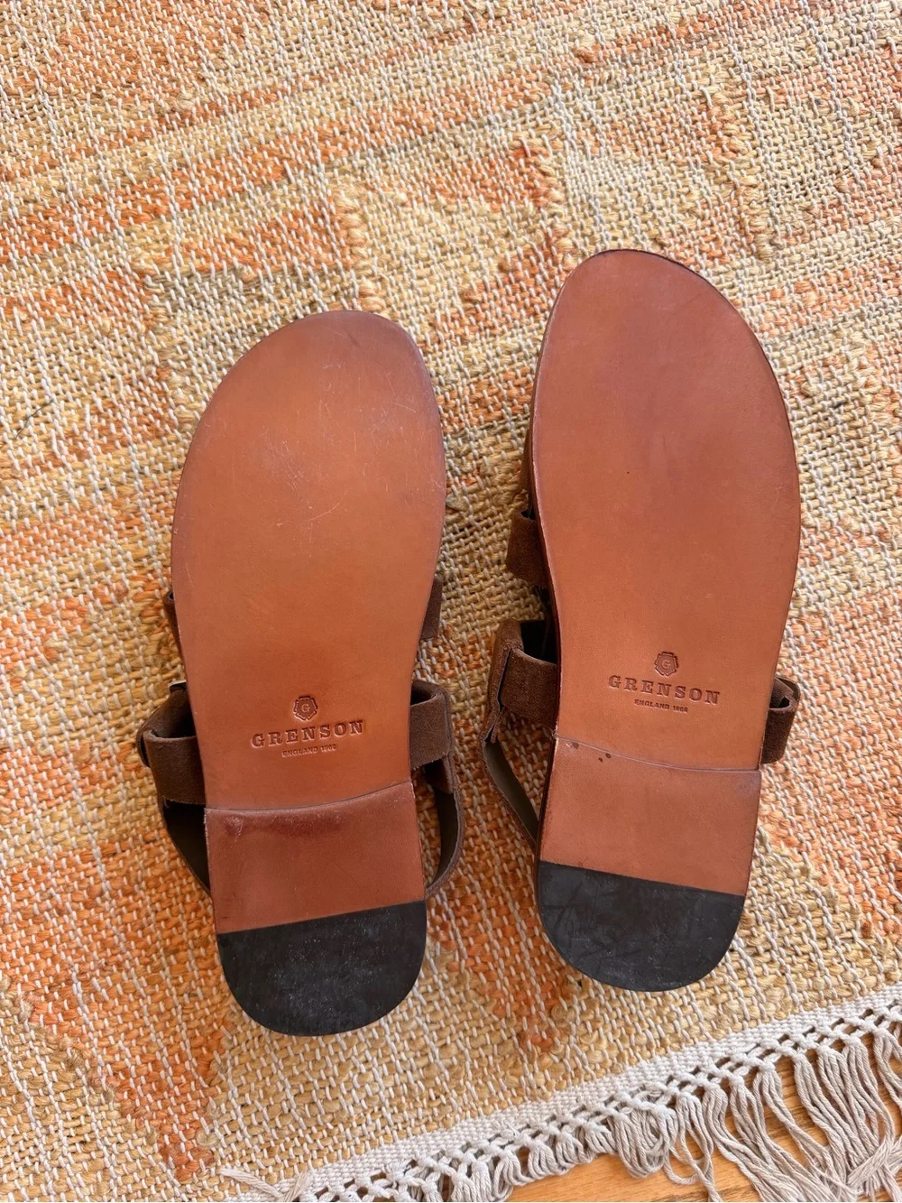 Grenson Quincy Suede Leather Sandals Men’s 7-8
